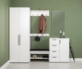 ЭЙР прихожая (модульная) Белый Шагрень в Тарко-Сале - tarko-sale.ok-mebel.com | фото