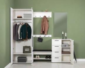 ЭЙР прихожая (модульная) Белый Шагрень в Тарко-Сале - tarko-sale.ok-mebel.com | фото 2