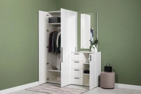ЭЙР прихожая (модульная) Белый Шагрень в Тарко-Сале - tarko-sale.ok-mebel.com | фото 24
