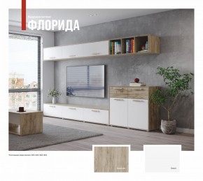 ФЛОРИДА Гостиная (модульная) дуб серый/белый в Тарко-Сале - tarko-sale.ok-mebel.com | фото