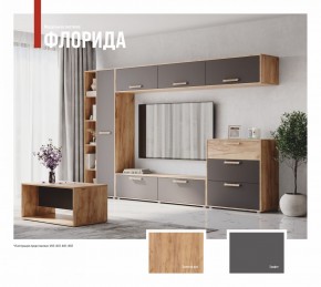 ФЛОРИДА Гостиная (модульная) дуб золотой/графит в Тарко-Сале - tarko-sale.ok-mebel.com | фото