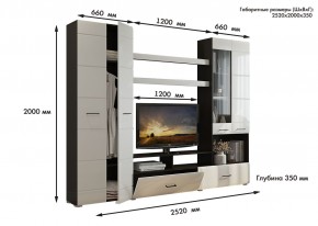 Гостиная Альфа МДФ (Венге/Белый глянец) в Тарко-Сале - tarko-sale.ok-mebel.com | фото 3