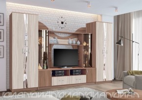 Гостиная Аллегро с 2 шкафами вариант-5 (Ясень светлый/тёмный) в Тарко-Сале - tarko-sale.ok-mebel.com | фото 3