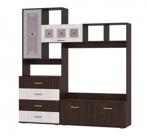 Гостиная Белла (модульная) венге/ясень белый в Тарко-Сале - tarko-sale.ok-mebel.com | фото 2