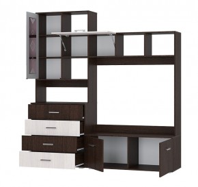 Гостиная Белла (модульная) венге/ясень белый в Тарко-Сале - tarko-sale.ok-mebel.com | фото 3