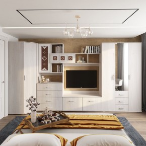 Гостиная Белла (модульная) ясень белый в Тарко-Сале - tarko-sale.ok-mebel.com | фото