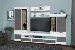 Гостиная Камелия Композиция 3 (Снежный ясень - серый) в Тарко-Сале - tarko-sale.ok-mebel.com | фото