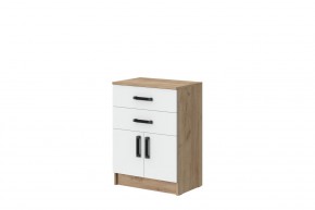 Комод Эконом (Дуб Крафт золотой/Белый текстурный) в Тарко-Сале - tarko-sale.ok-mebel.com | фото