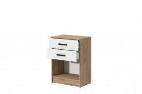 Комод Эконом (Дуб крафт золотой/Белый текстурный) в Тарко-Сале - tarko-sale.ok-mebel.com | фото 2