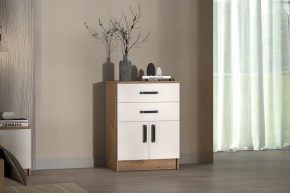 Комод Эконом (Дуб крафт золотой/Белый текстурный) в Тарко-Сале - tarko-sale.ok-mebel.com | фото 3