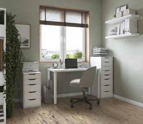Комод Ингар белый с пятью выдвижными ящиками в Тарко-Сале - tarko-sale.ok-mebel.com | фото 4
