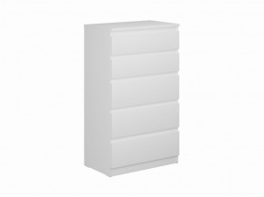 Комод КАСТОР с пятью ящиками, цвет белый в Тарко-Сале - tarko-sale.ok-mebel.com | фото