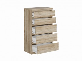 Комод КАСТОР с пятью ящиками, цвет Дуб Сонома в Тарко-Сале - tarko-sale.ok-mebel.com | фото 2