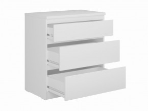 Комод КАСТОР с тремя ящиками, цвет белый в Тарко-Сале - tarko-sale.ok-mebel.com | фото 2