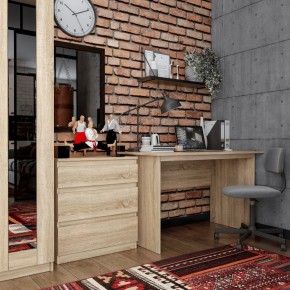 Комод КАСТОР с тремя ящиками, цвет Дуб Сонома в Тарко-Сале - tarko-sale.ok-mebel.com | фото 3