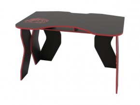 Компьютерный стол КЛ №9.0 (Черный/Красный) в Тарко-Сале - tarko-sale.ok-mebel.com | фото 1