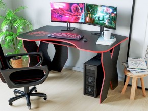 Компьютерный стол КЛ №9.0 (Черный/Красный) в Тарко-Сале - tarko-sale.ok-mebel.com | фото 3