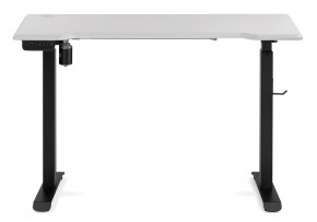 Компьютерный стол Маркос с механизмом подъема 120х75х75 белая шагрень / черный в Тарко-Сале - tarko-sale.ok-mebel.com | фото 3