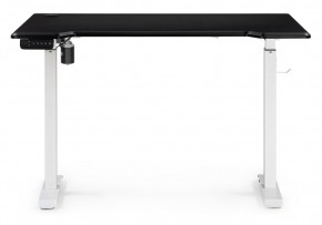 Компьютерный стол Маркос с механизмом подъема 120х75х75 черная шагрень / белый в Тарко-Сале - tarko-sale.ok-mebel.com | фото 4