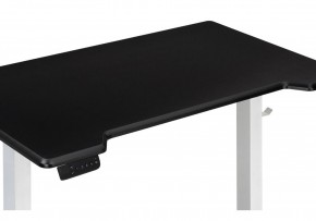 Компьютерный стол Маркос с механизмом подъема 120х75х75 черная шагрень / белый в Тарко-Сале - tarko-sale.ok-mebel.com | фото 8