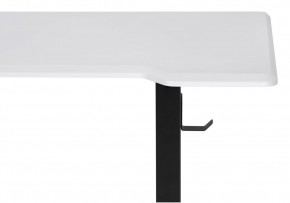 Компьютерный стол Маркос с механизмом подъема 140х80х75 белая шагрень / черный в Тарко-Сале - tarko-sale.ok-mebel.com | фото 6