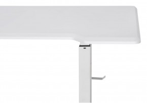 Компьютерный стол Маркос с механизмом подъема 140х80х75 белый / шагрень белая в Тарко-Сале - tarko-sale.ok-mebel.com | фото 8