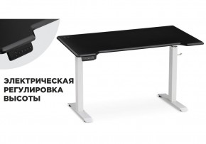 Компьютерный стол Маркос с механизмом подъема 140х80х75 черная шагрень / белый в Тарко-Сале - tarko-sale.ok-mebel.com | фото 14
