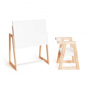 Комплект детской мебели стол и  два стула Я САМ "Лофт-Дуо" (Белый) в Тарко-Сале - tarko-sale.ok-mebel.com | фото 4