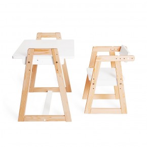 Комплект детской мебели стол и  два стула Я САМ "Лофт-Дуо" (Белый) в Тарко-Сале - tarko-sale.ok-mebel.com | фото 8