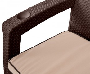 Комплект кресел Yalta Premium Double Seat (Ялта) шоколадный (+подушки под спину) в Тарко-Сале - tarko-sale.ok-mebel.com | фото 2