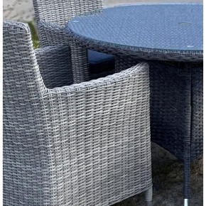 Комплект плетеной мебели AM-395C/T395 Grey 4Pcs (4+1) в Тарко-Сале - tarko-sale.ok-mebel.com | фото 2