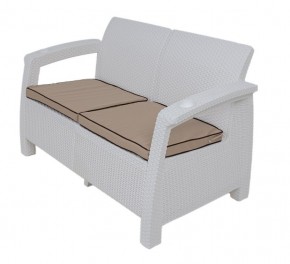 Комплект уличной мебели Yalta Premium Terrace Set (Ялта) белый (+подушки под спину) в Тарко-Сале - tarko-sale.ok-mebel.com | фото 2
