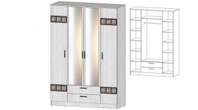 КОСТА-РИКА Шкаф 4-х створчатый (анкор светлый) в Тарко-Сале - tarko-sale.ok-mebel.com | фото