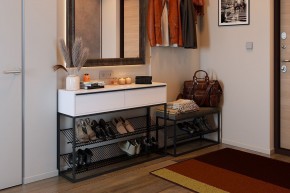 КРАФТ 2 Обувница (белый) в Тарко-Сале - tarko-sale.ok-mebel.com | фото