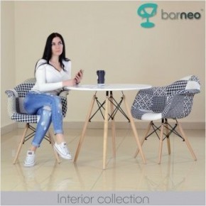 Кресло Barneo N-14 Patchwork черно-белый в Тарко-Сале - tarko-sale.ok-mebel.com | фото 3