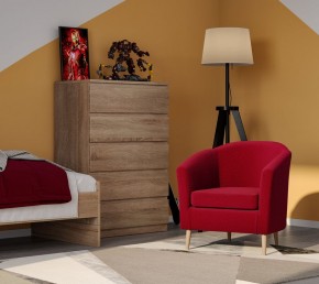 Кресло для отдыха Тунне бордовое, ткань рогожка в Тарко-Сале - tarko-sale.ok-mebel.com | фото 3