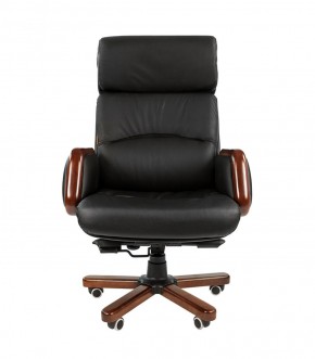Кресло для руководителя CHAIRMAN 417 (Натуральная кожа) Черное в Тарко-Сале - tarko-sale.ok-mebel.com | фото 2