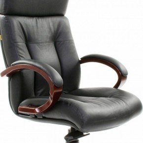 Кресло для руководителя Chairman 421 черный/орех темный, черный в Тарко-Сале - tarko-sale.ok-mebel.com | фото 6