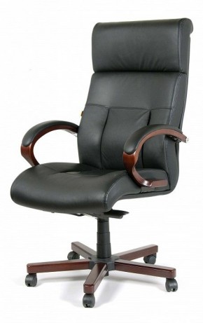 Кресло для руководителя Chairman 421 черный/орех темный, черный в Тарко-Сале - tarko-sale.ok-mebel.com | фото 7