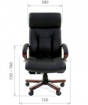 Кресло для руководителя CHAIRMAN  421 (Натуральная кожа) Черное в Тарко-Сале - tarko-sale.ok-mebel.com | фото 4