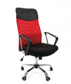 Кресло для руководителя CHAIRMAN 610 N (15-21 черный/сетка красный) в Тарко-Сале - tarko-sale.ok-mebel.com | фото 1