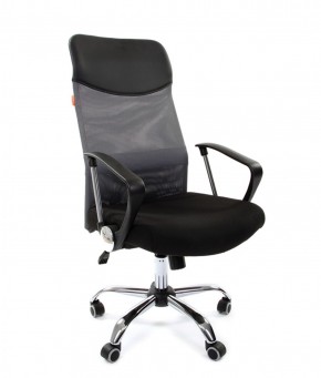 Кресло для руководителя CHAIRMAN 610 N(15-21 черный/сетка серый) в Тарко-Сале - tarko-sale.ok-mebel.com | фото 1