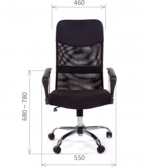 Кресло для руководителя CHAIRMAN 610 N (15-21 черный/сетка синий) в Тарко-Сале - tarko-sale.ok-mebel.com | фото 2