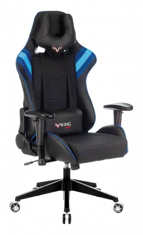 Кресло игровое Бюрократ VIKING 4 AERO BLUE черный/синий в Тарко-Сале - tarko-sale.ok-mebel.com | фото