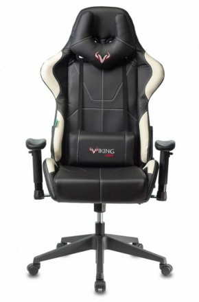 Кресло игровое Бюрократ VIKING 5 AERO WHITE черный/белый в Тарко-Сале - tarko-sale.ok-mebel.com | фото 3