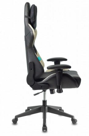 Кресло игровое Бюрократ VIKING 5 AERO WHITE черный/белый в Тарко-Сале - tarko-sale.ok-mebel.com | фото 8