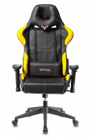 Кресло игровое Бюрократ VIKING 5 AERO YELLOW черный/желтый в Тарко-Сале - tarko-sale.ok-mebel.com | фото 3