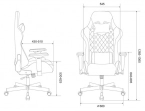 Кресло игровое Бюрократ VIKING 7 KNIGHT BR FABRIC коричневый/бежевый в Тарко-Сале - tarko-sale.ok-mebel.com | фото 4