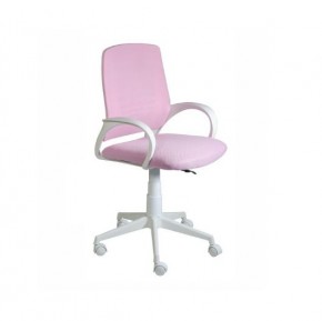 Кресло Ирис White сетка/ткань розовая в Тарко-Сале - tarko-sale.ok-mebel.com | фото