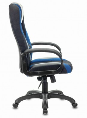 Кресло компьютерное BRABIX PREMIUM "Rapid GM-102" (экокожа/ткань, черное/синее) 532106 в Тарко-Сале - tarko-sale.ok-mebel.com | фото 3